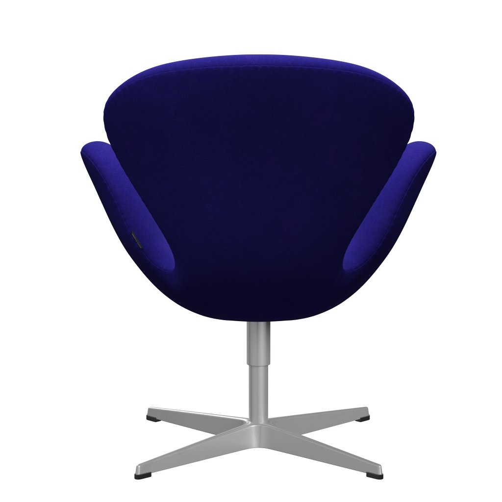Fritz Hansen Swan Chair, Silver Grey/Divina Petroleum Blue