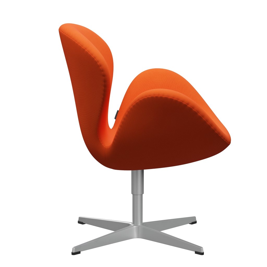 Fritz Hansen Swan Chair, Silver Grey/Fame Orange (63016)