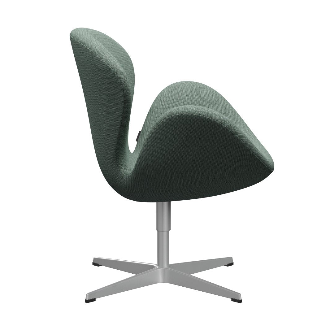 Fritz Hansen Swan-stol, silvergrå/omvägg aqua/neutral