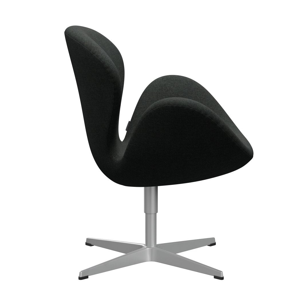 Fritz Hansen Swan-stol, silvergrå/omvägg svart/neutral