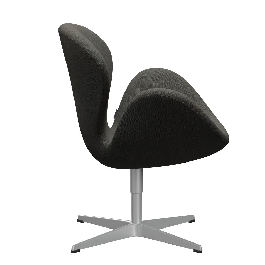 Fritz Hansen Swan Chair, Silver Grey/Rime Dark Grey/Khaki