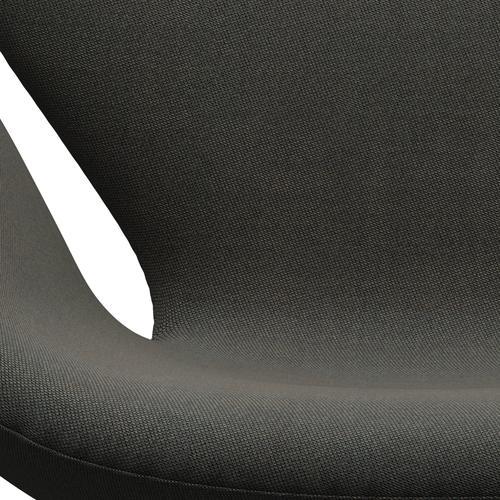 Fritz Hansen Swan Chair, Silver Grey/Rime Dark Grey/Khaki