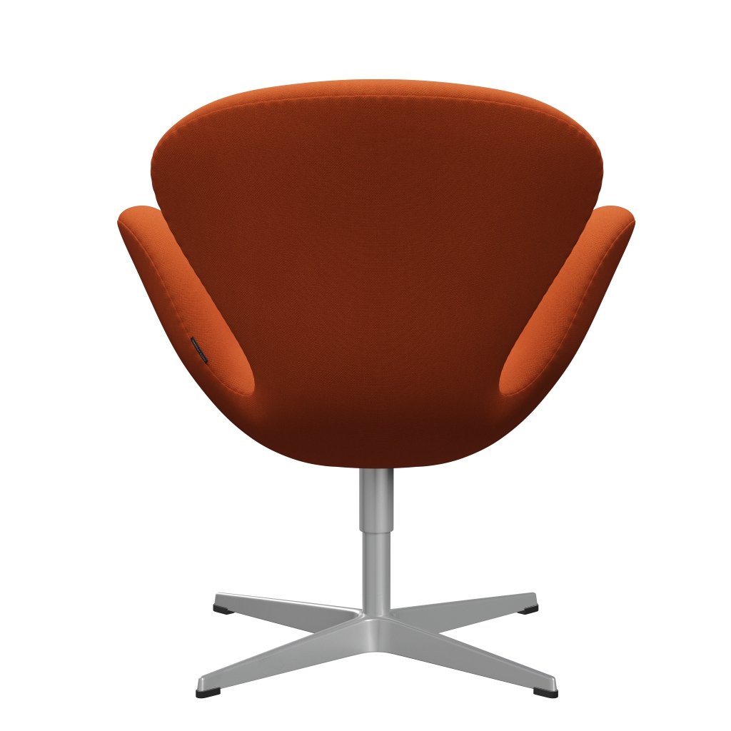 Fritz Hansen Swan -stol, silvergrå/stålcut mörk orange