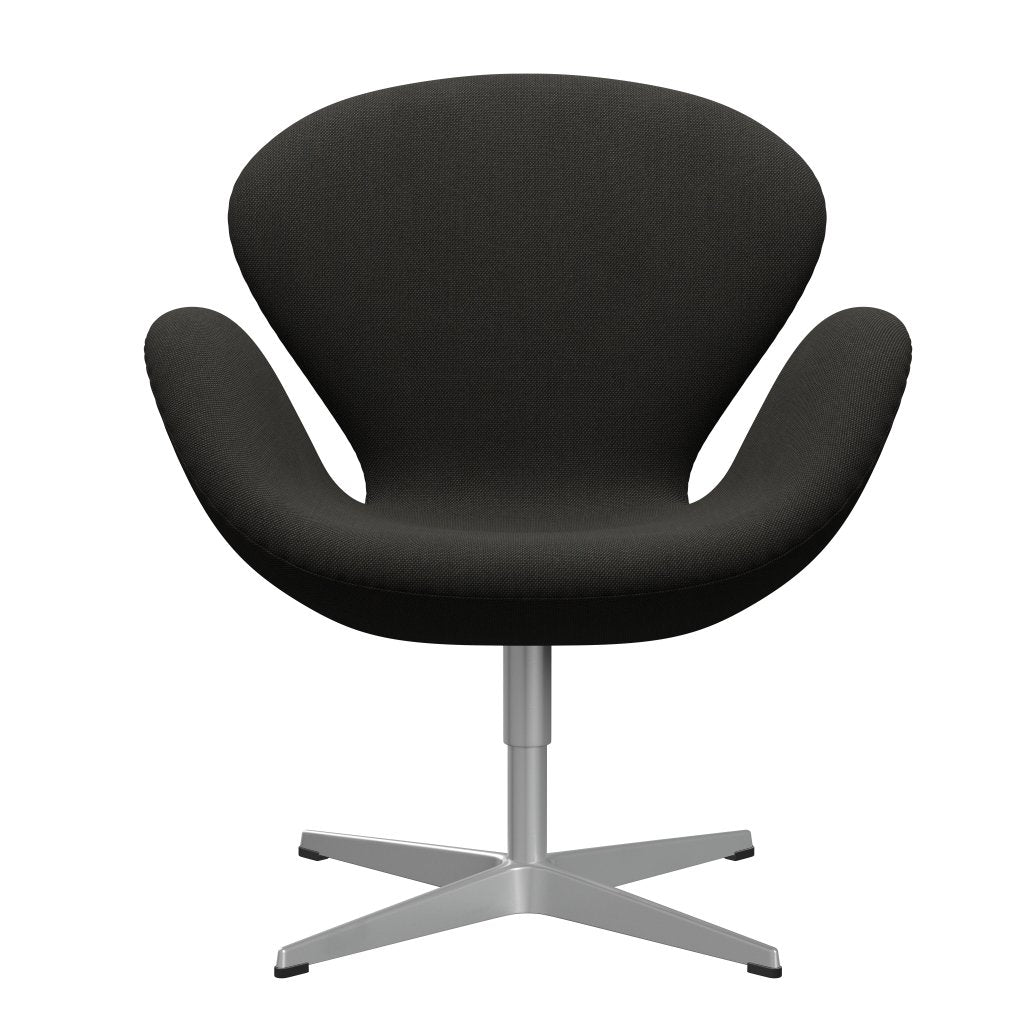 Fritz Hansen Swan Chair, Silver Grey/Steelcut Trio Dark Brown