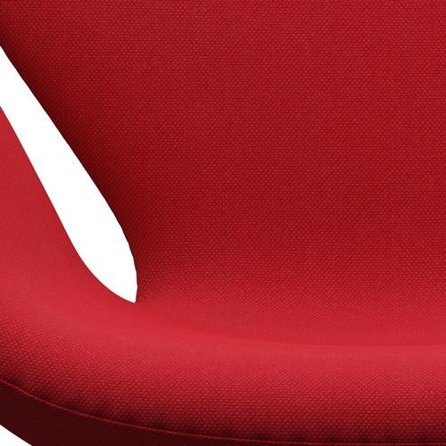 Fritz Hansen Swan Chair, Silver Grey/Steelcut Trio High Red
