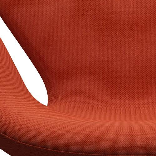 Fritz Hansen Swan Chair, Silver Grey/Steelcut Trio Orange