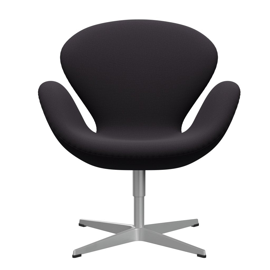 Fritz Hansen Swan -stol, silvergrå/stålcut mörk lila