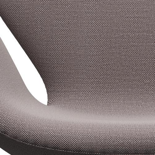 Fritz Hansen Swan Chair, Silver Grey/Sunniva White/Purple