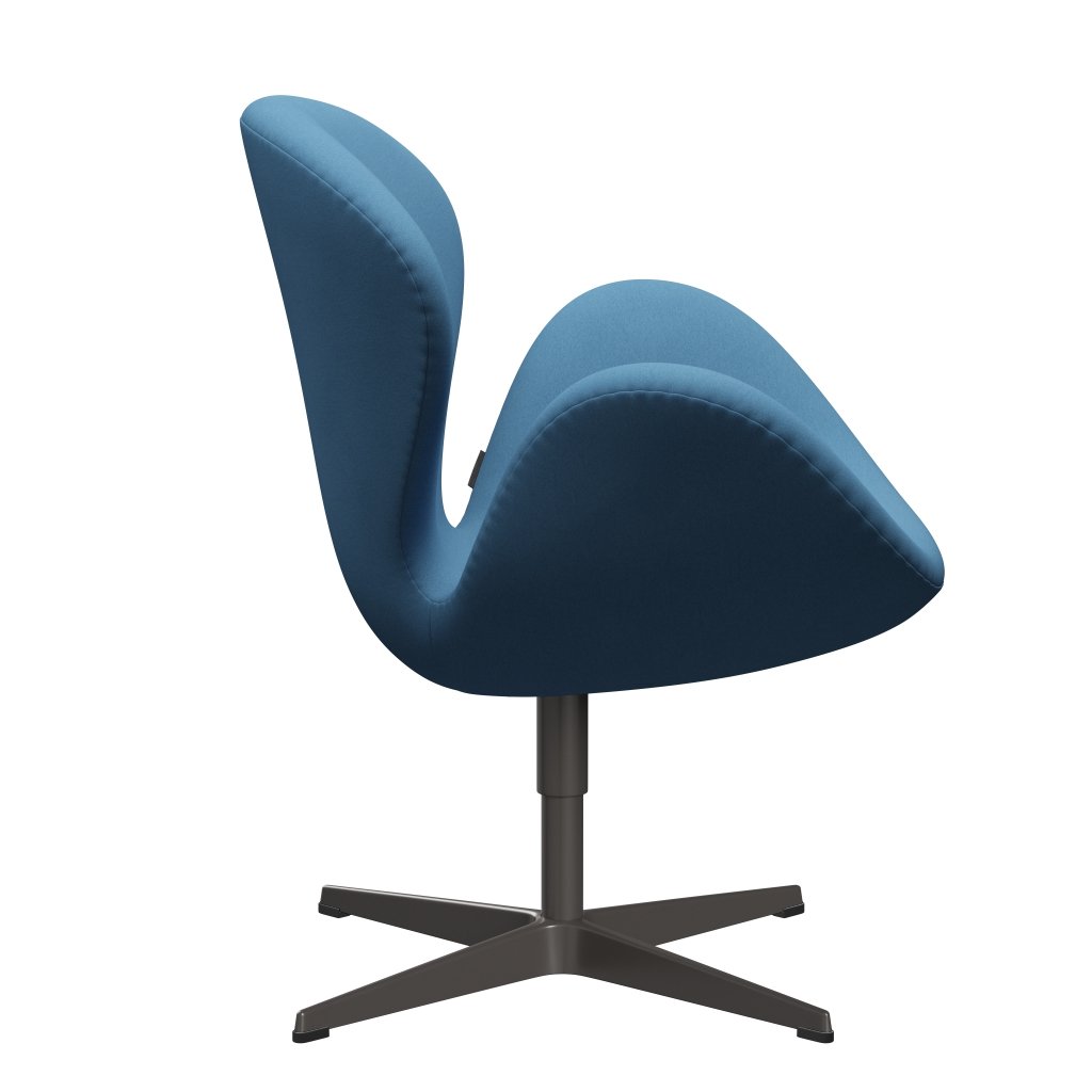 Fritz Hansen Swan Chair, Warm Graphite/Comfort Light Blue (01124)