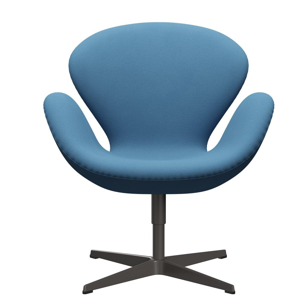 Fritz Hansen Swan Chair, Warm Graphite/Comfort Light Blue (01124)