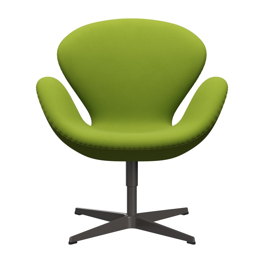 Fritz Hansen Swan Chair, Warm Graphite/Comfort Light Green (68000)