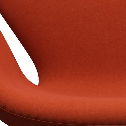 Fritz Hansen Swan -stol, varm grafit/komfort Rustrød (09055)