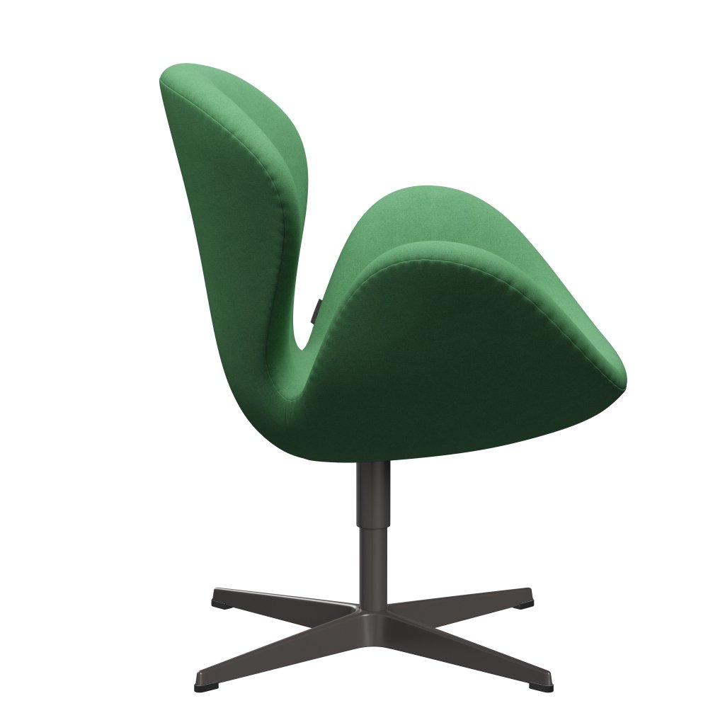 Fritz Hansen Swan -stol, varm grafit/divina grön