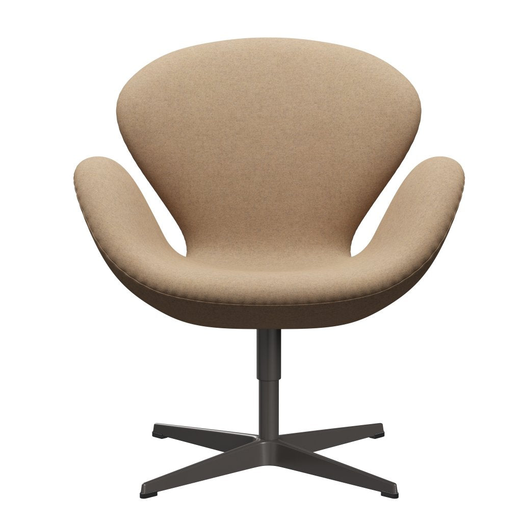 Fritz Hansen Swan Chair, Warm Graphite/Divina MD Cappuccino
