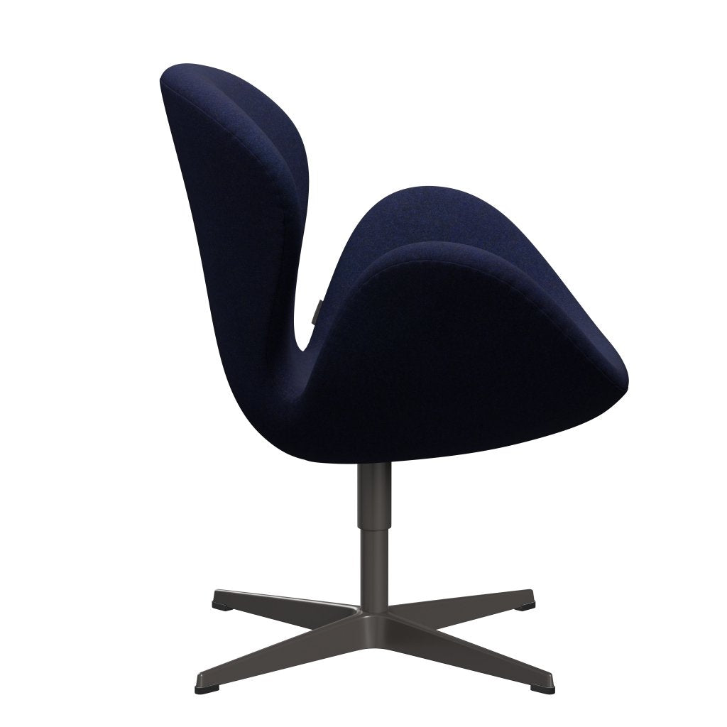 Fritz Hansen Swan Chair, Warm Graphite/Divina MD Midnight Blue