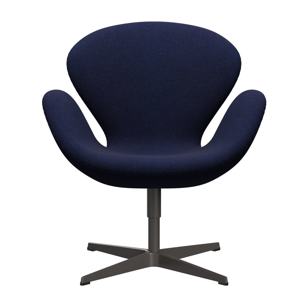 Fritz Hansen Swan Chair, Warm Graphite/Divina MD Midnight Blue