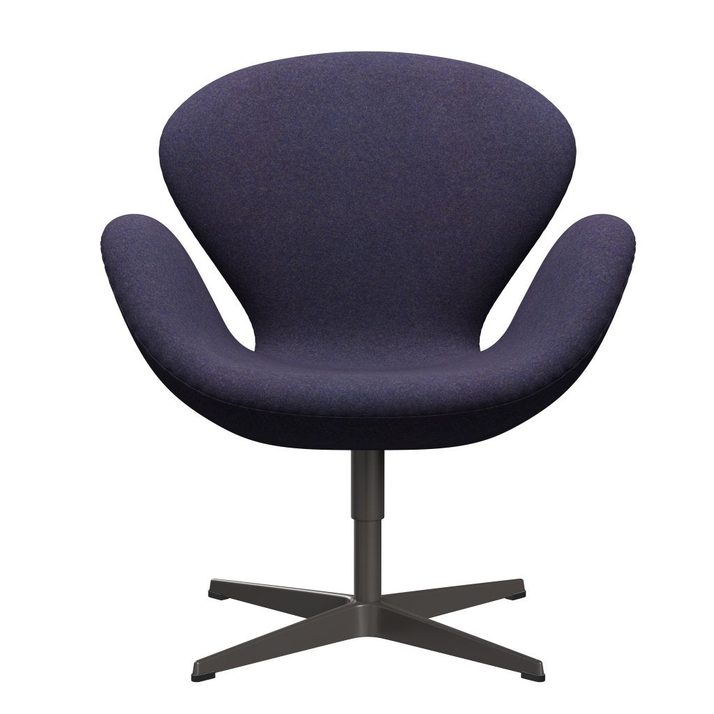 Fritz Hansen Swan Chair, Warm Graphite/Divina MD Dusty Blue