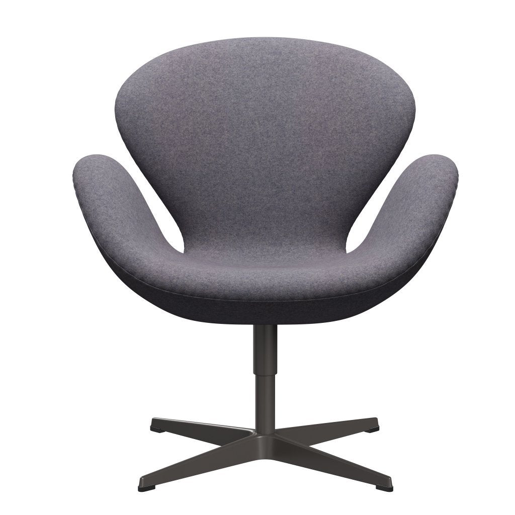 Fritz Hansen Swan Chair, Warm Graphite/Divina MD Pale Blue Grey