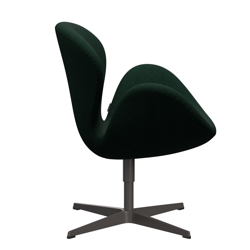 Fritz Hansen Swan Chair, Warm Graphite/Divina Melange Dark Green (871)