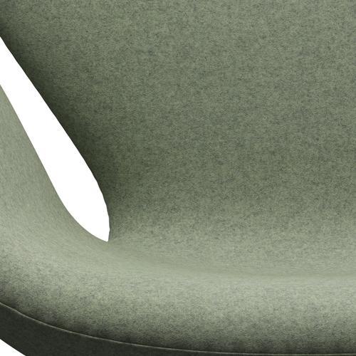 Fritz Hansen Swan -stol, varm grafit/divina melange ljusgrön