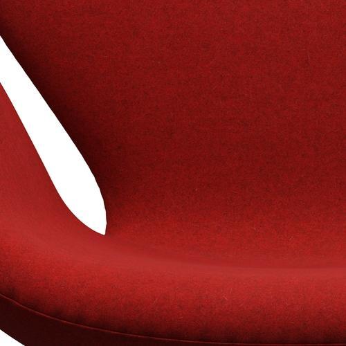 Fritz Hansen Swan -stol, varm grafit/divina melange röd