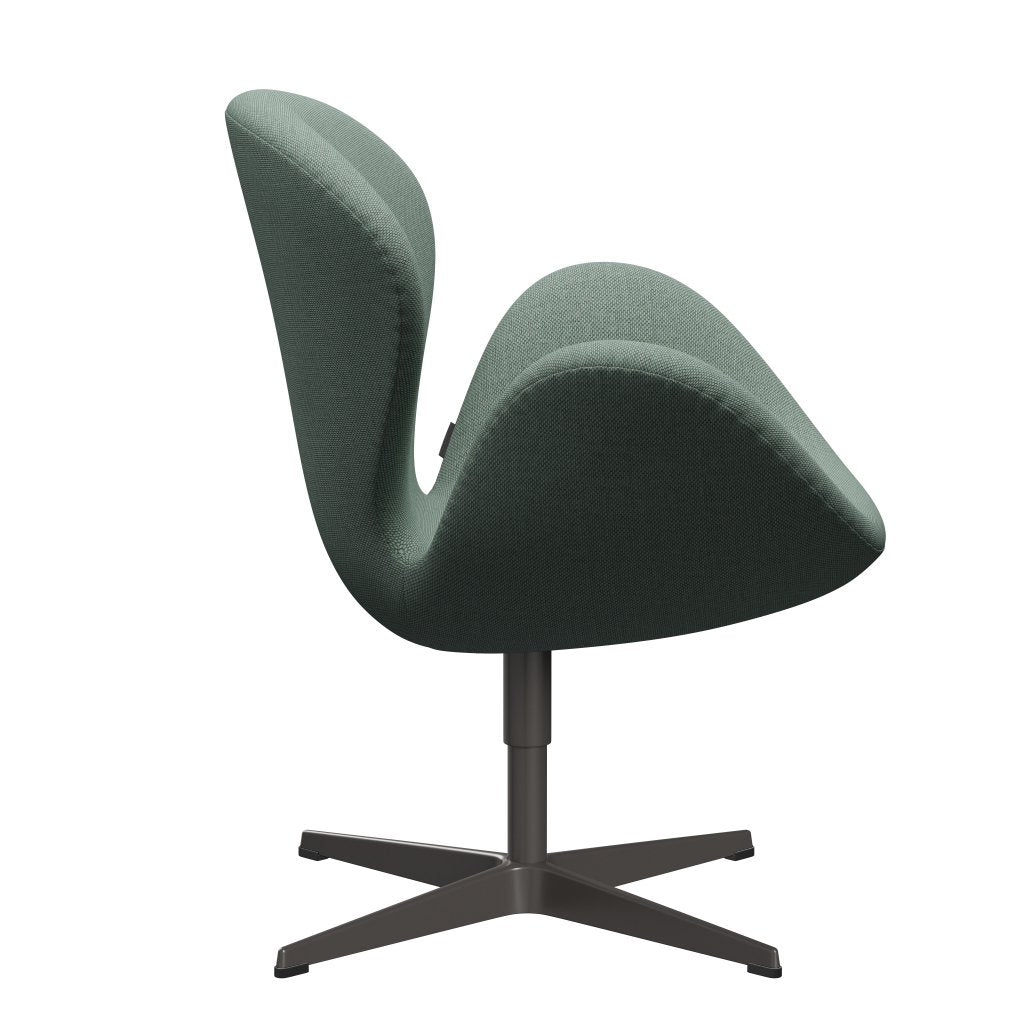 Fritz Hansen Swan Chair, Warm Graphite/Re-Wool Aqua/Neutral