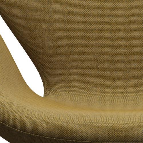 Fritz Hansen Swan-stol, varm grafit/omskull gyllengul/naturlig