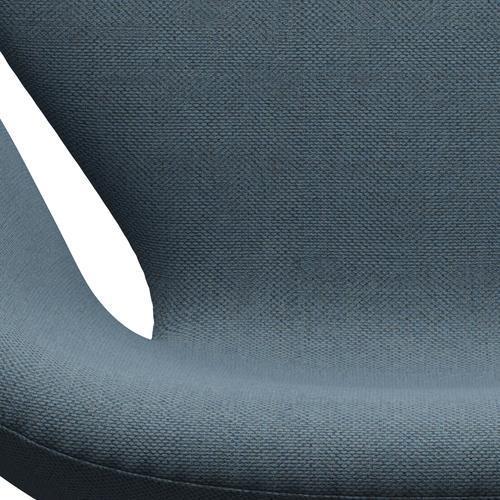 Fritz Hansen Swan Chair, Warm Graphite/Re-Wool Natural/Light Blue