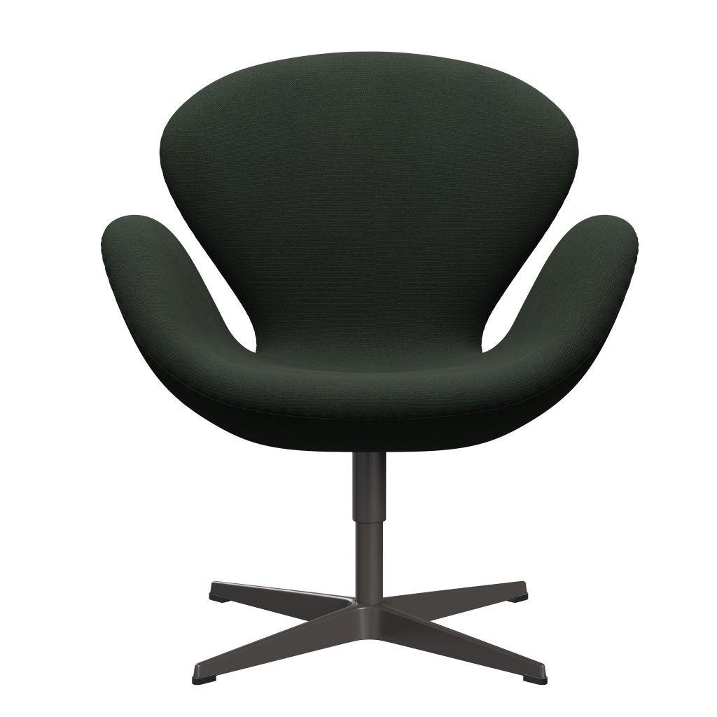 Fritz Hansen Swan Chair, Warm Graphite/Steelcut Dark Army Green