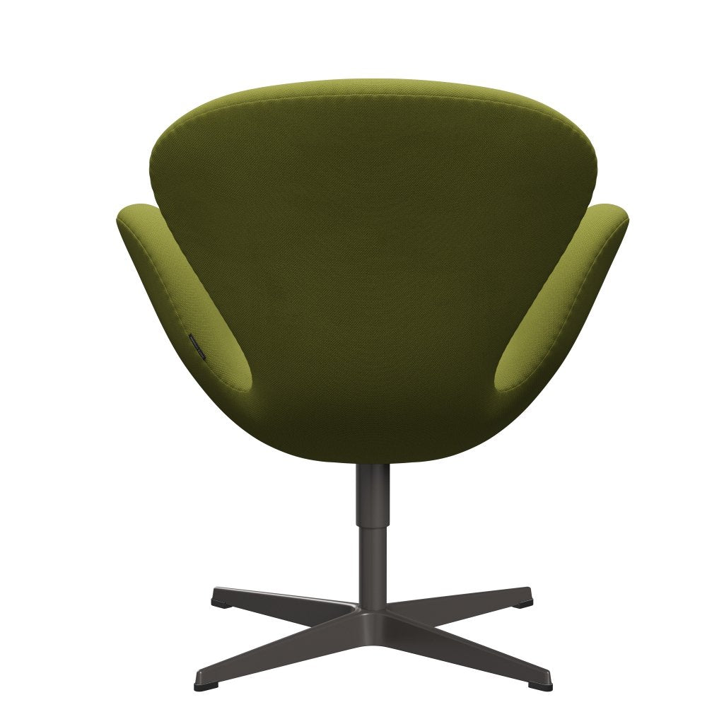 Fritz Hansen Swan -stol, varm grafit/steelcut Ready Millitar Green