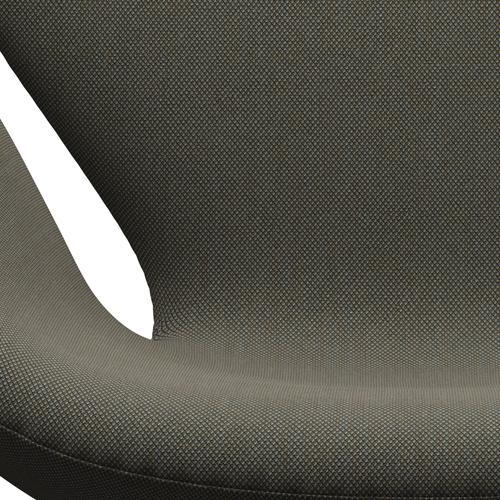 Fritz Hansen Swan Chair, Warm Graphite/Steelcut Trio Grey/Green
