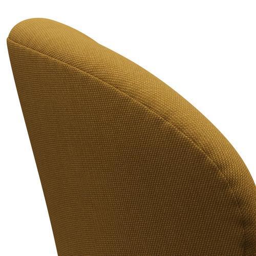 Fritz Hansen Swan Chair, Warm Graphite/Steelcut Trio Dark Mustard
