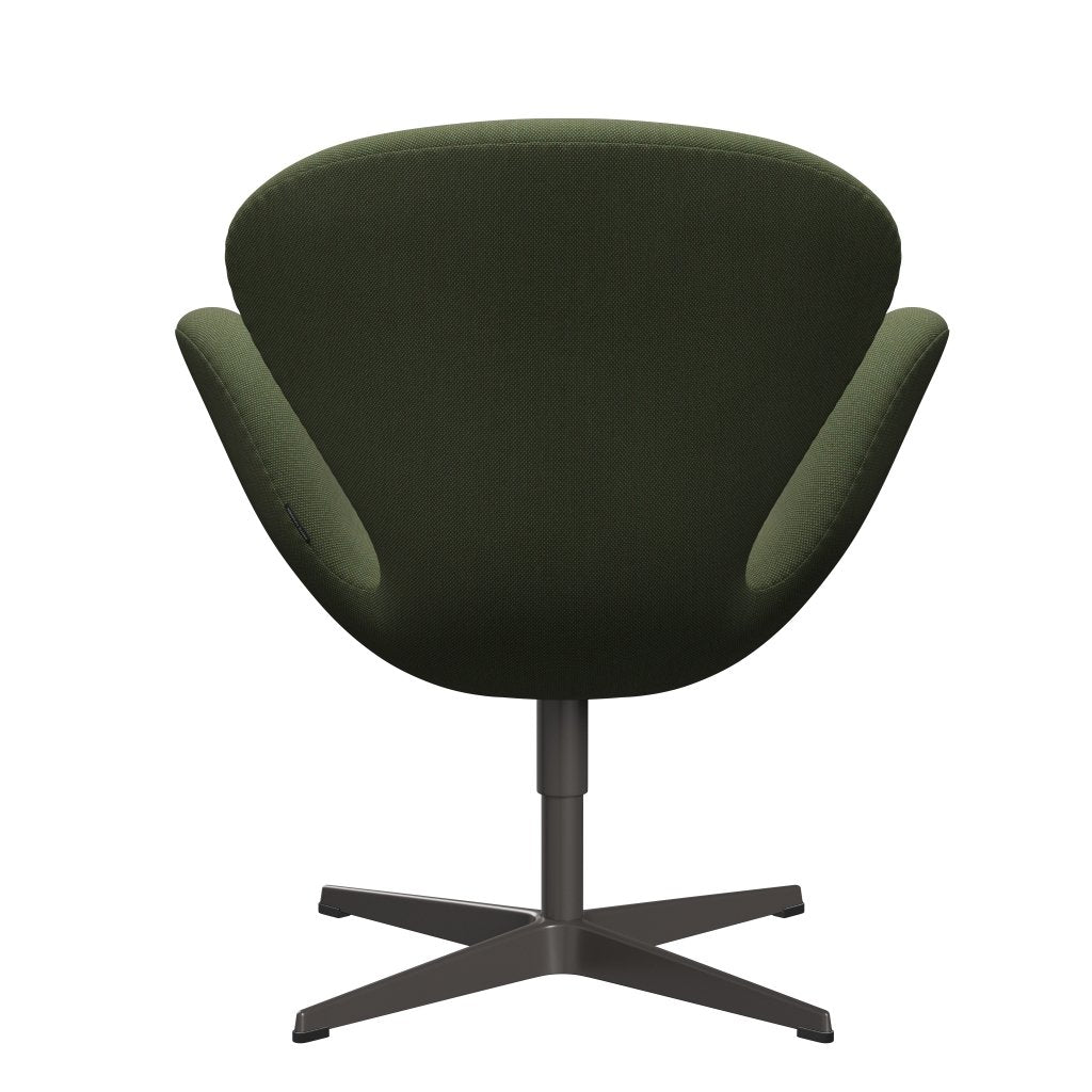 Fritz Hansen Swan Chair, Warm Graphite/Steelcut Trio Dusty Green (946)