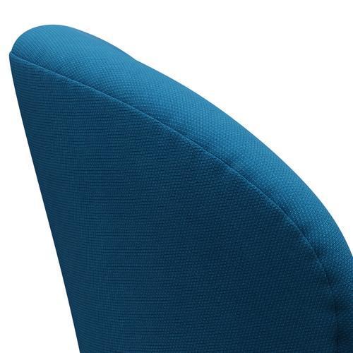 Fritz Hansen Swan Chair, Warm Graphite/Steelcut Turquoise/Clear Ocean