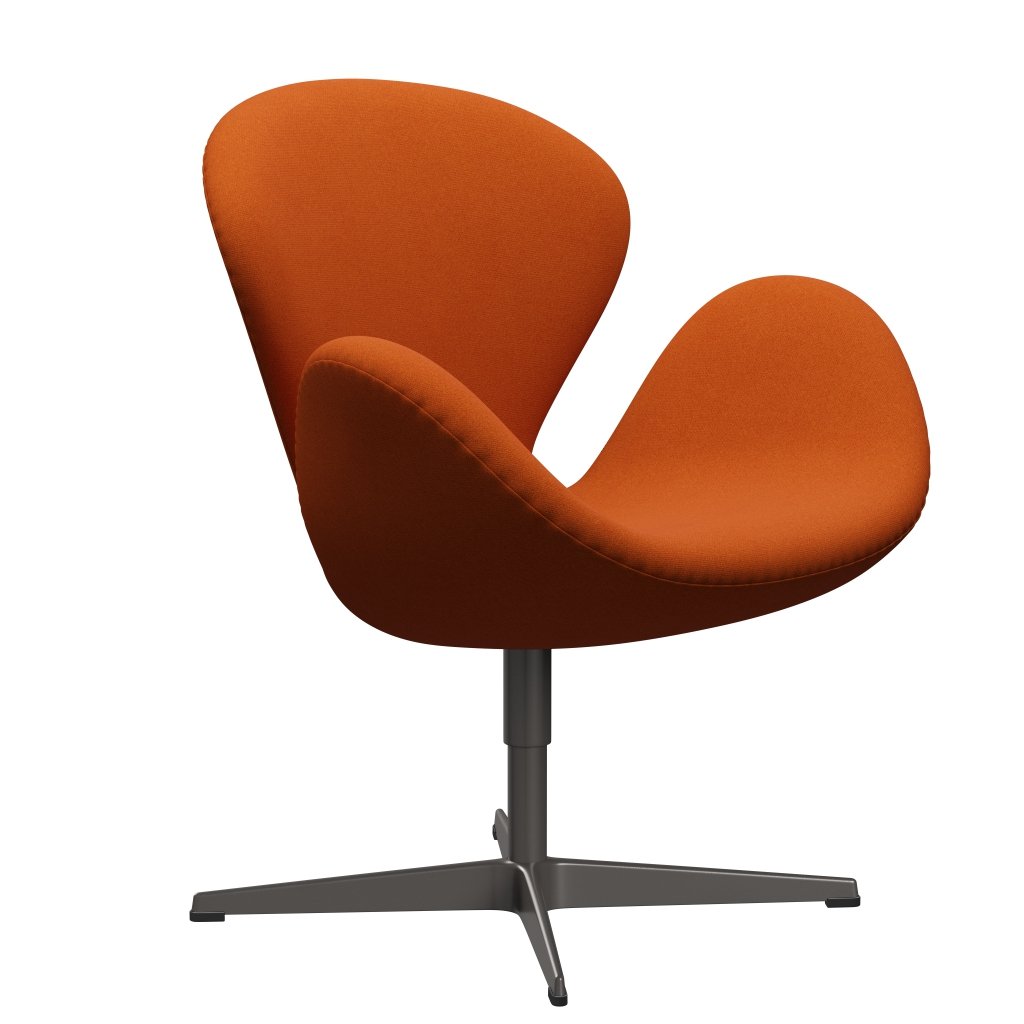 Fritz Hansen Swan -stol, varm grafit/tonus orange (605)