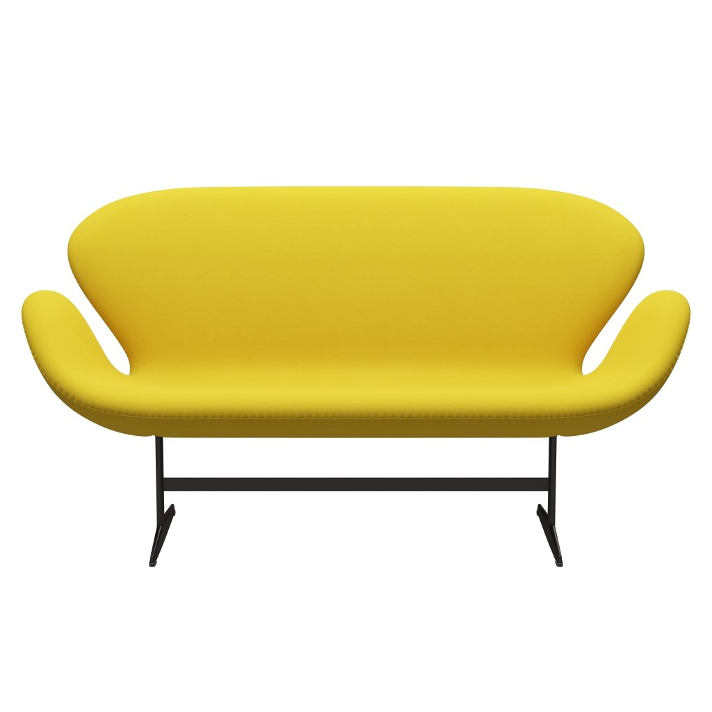 Fritz Hansen Svan soffa 2-personers, brun brons/komfort gul (62003)