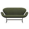 Fritz Hansen Svan soffa 2-personers, brun brons/komfort grön/grå