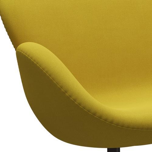 Fritz Hansen Svan soffa 2-personers, brun brons/stålkut ljusgrön/gul