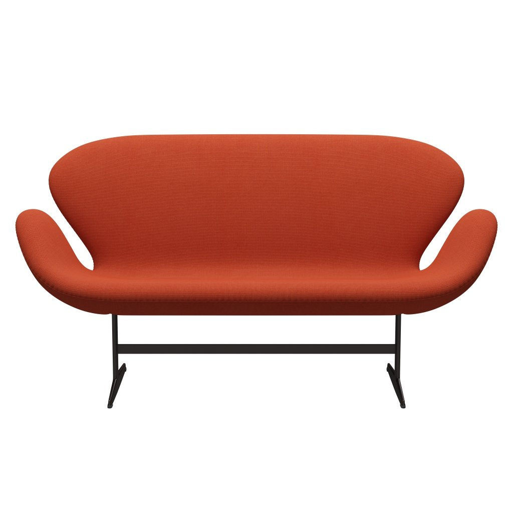 Fritz Hansen Svan soffa 2-personers, brun brons/steelcut trio orange