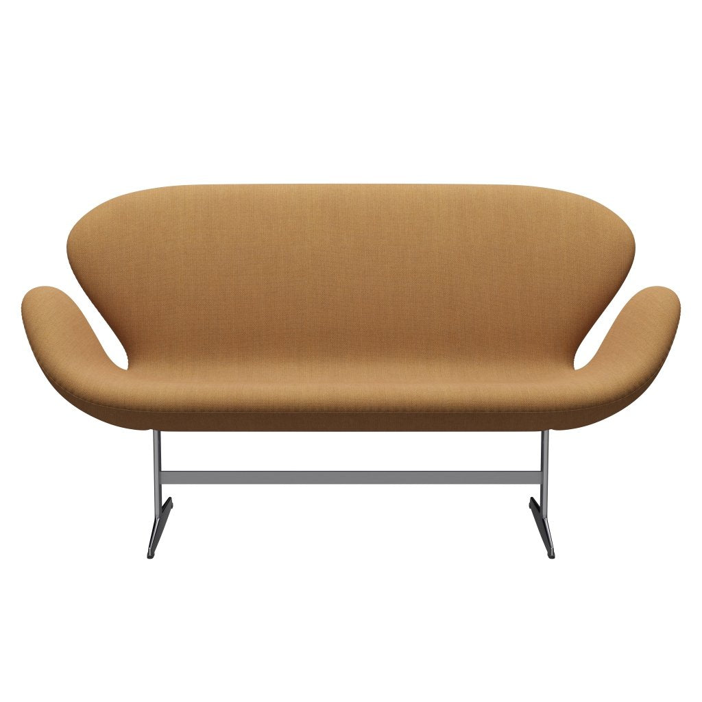 Fritz Hansen Svan soffa 2-sits, satin polerad aluminium/fiordare/sten