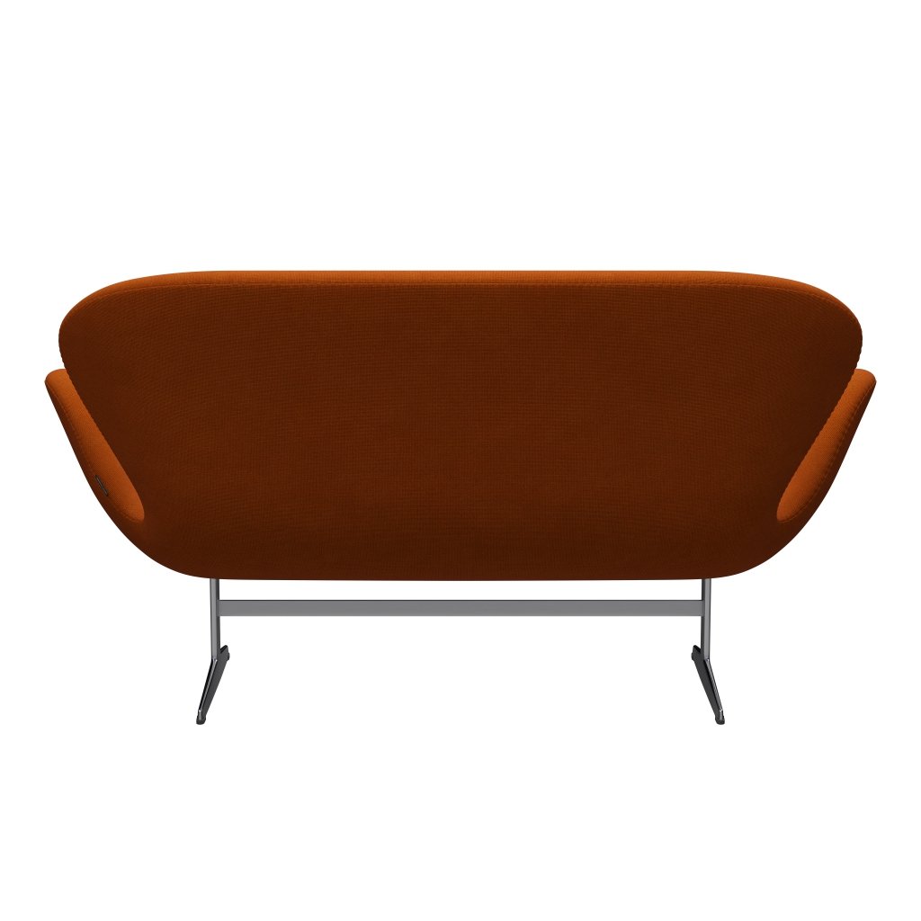 Fritz Hansen Svan soffa 2-person, satin polerad aluminium/hallingdal orange (547)