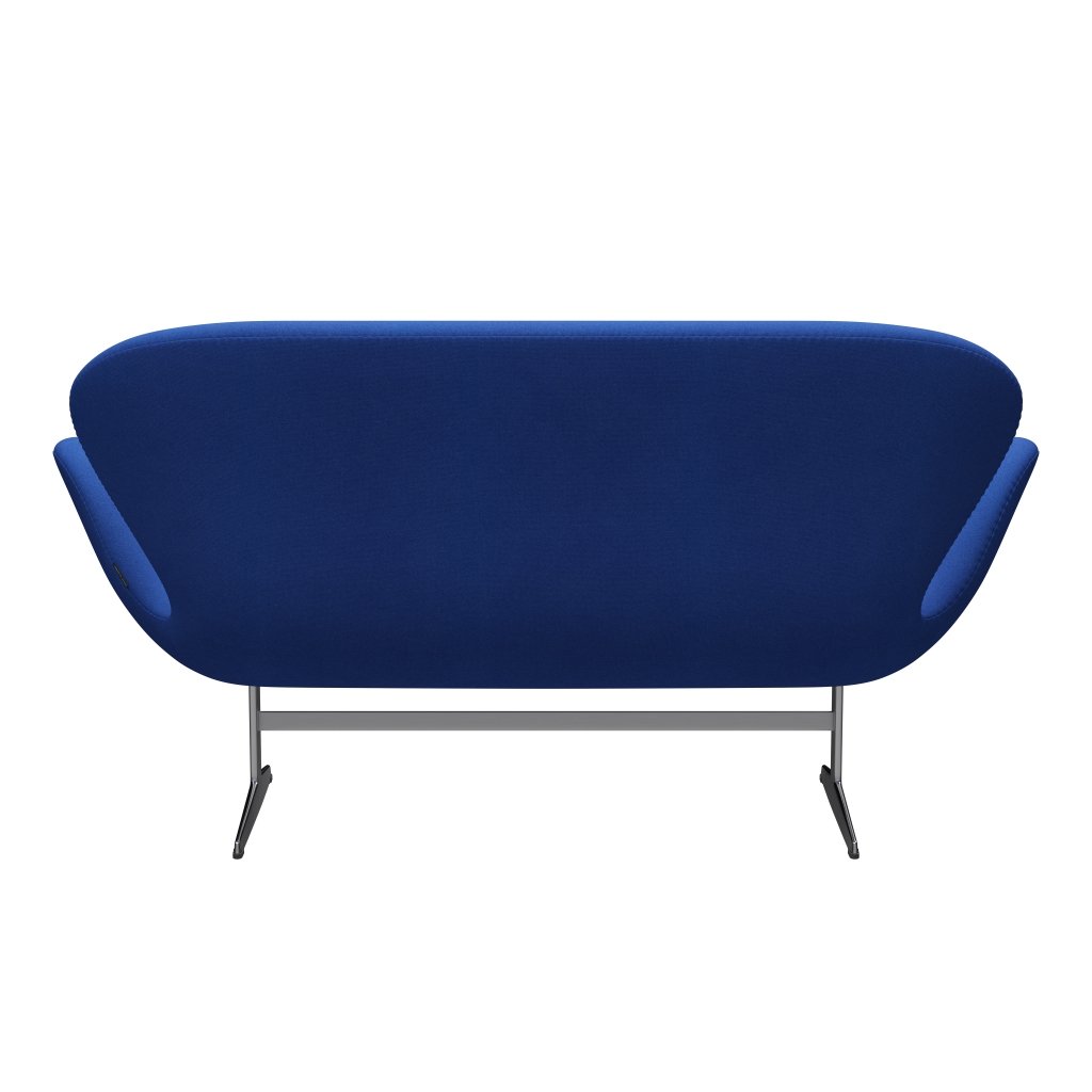 Fritz Hansen Svan soffa 2-sits, satin polerad aluminium/tonus lavendelblått