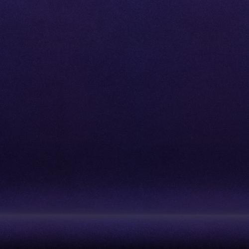 Fritz Hansen Swan Sofa 2-sits, svart lackerad/divina mörk lila (692)