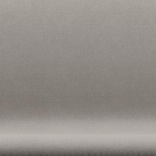 Fritz Hansen SWAN SOFA 2-personers, Black Lacquer/Hallingdal Light Grey (113)
