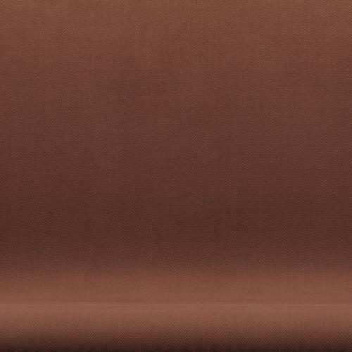 Fritz Hansen Svan soffa 2-personers, svart lack/steelcut medium brun
