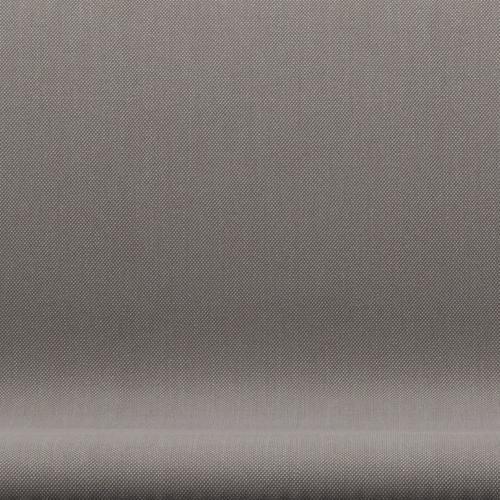 Fritz Hansen Swan Sofa 2-person, svart lackerad/steelcut trio mörk sand