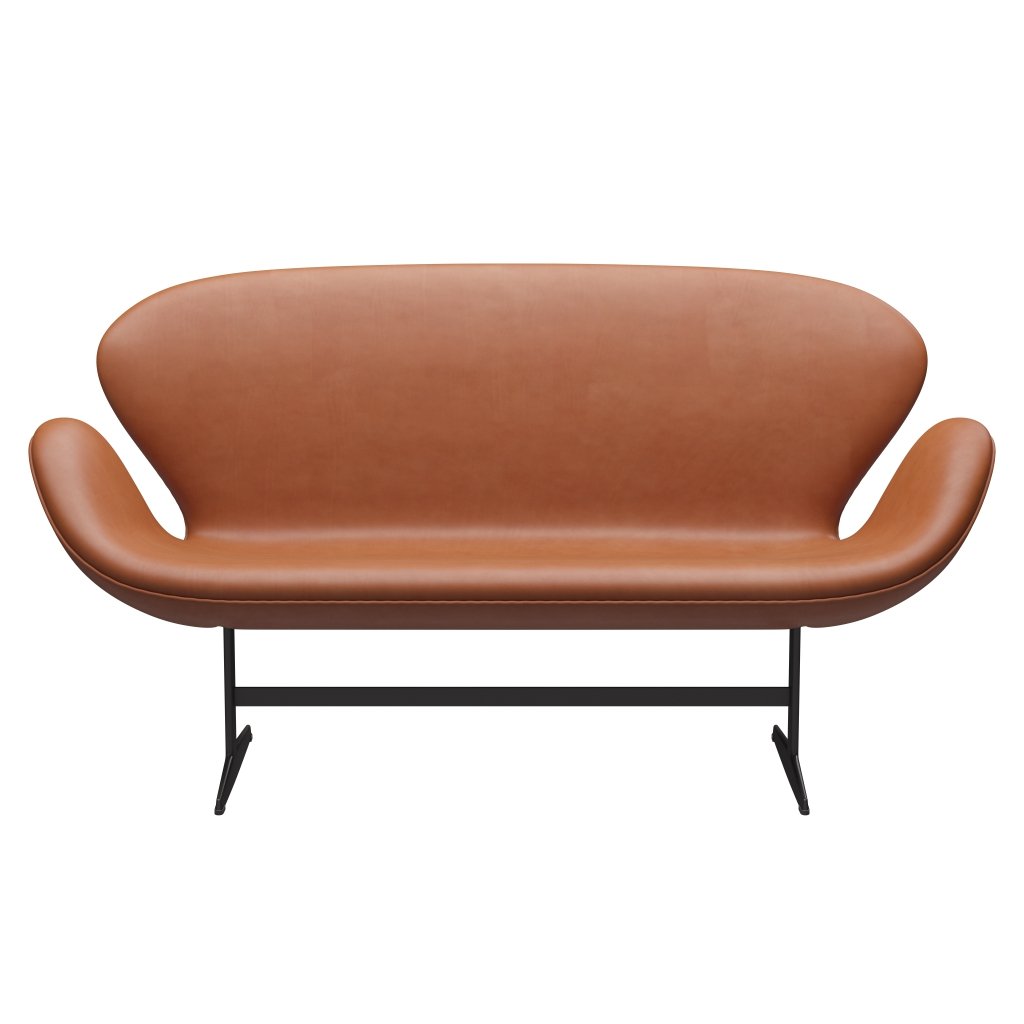 Fritz Hansen Swan Sofa 2-personers, varm grafit/Grace Walnut