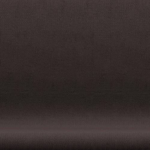 Fritz Hansen Svan soffa 2-personers, varm grafit/steelcut mörk jordbrun