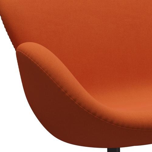 Fritz Hansen Svan soffa 2-personers, varm grafit/steelcut mörk orange