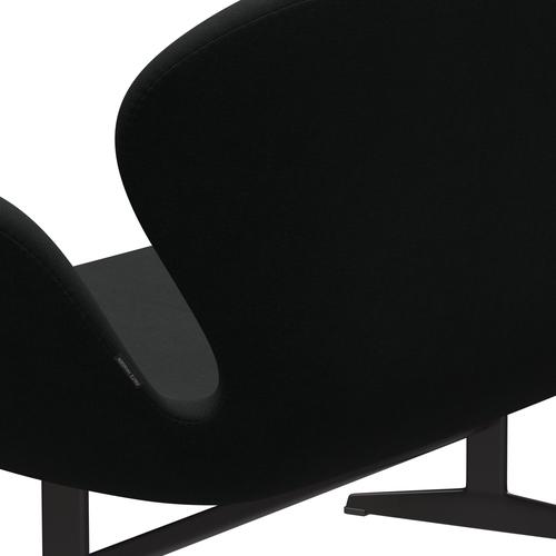 Fritz Hansen Svan soffa 2-personers, varm grafit/steelcut svart